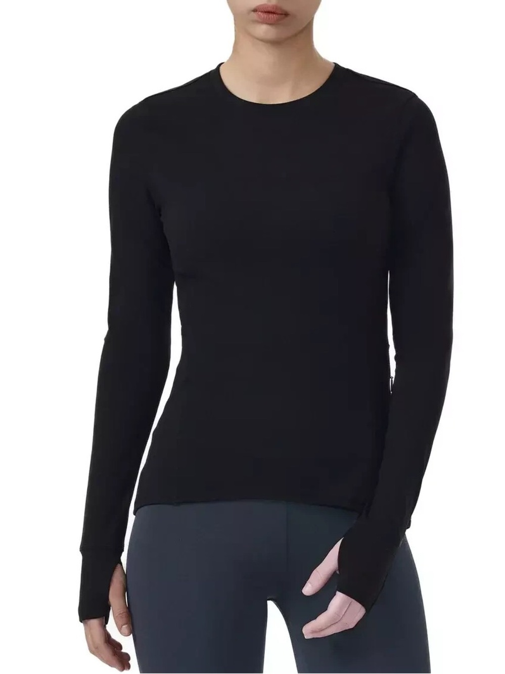 NWT Spyder Active - Women’s Black Long-Sleeve Crewneck Athletic Top XS